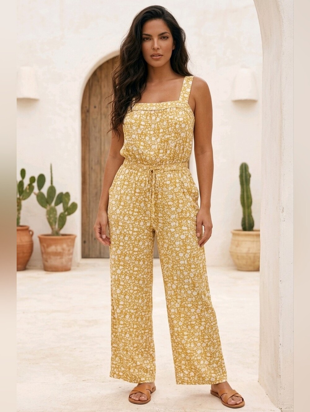Boden Gold Jumpsuit